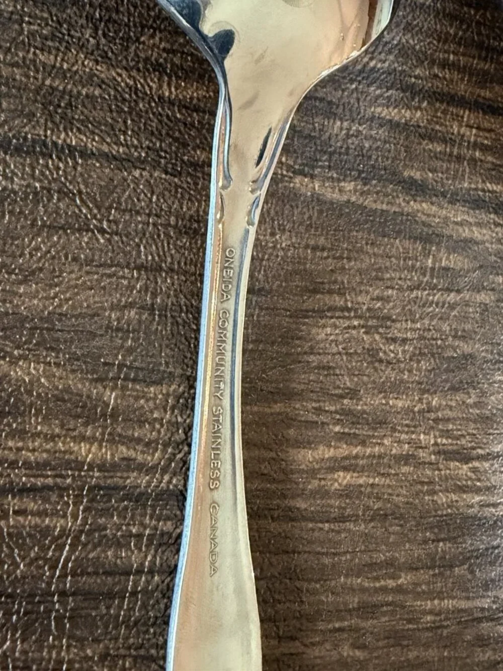Set of 4 Oneida Community Chatelaine Stainless Solid Serving Spoons Flatware